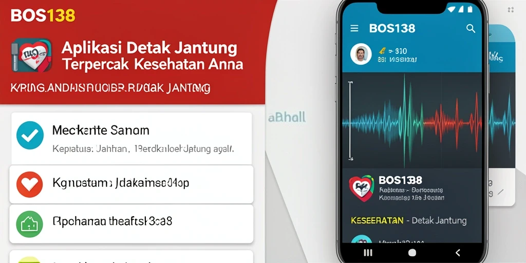 Antarmuka aplikasi Detak Jantung BOS138 yang mudah digunakan.