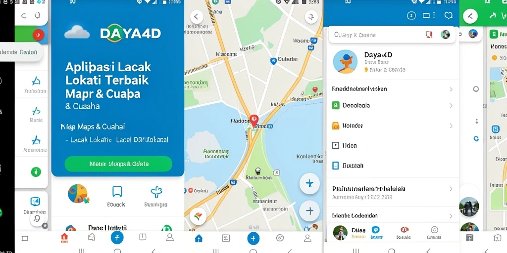Antarmuka menampilkan peta dan lokasi pengguna dengan jelas.