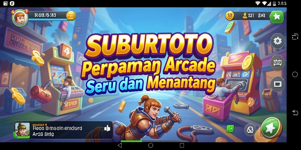 Tampilan antarmuka SUBURTOTO dalam permainan Arcade yang menarik.